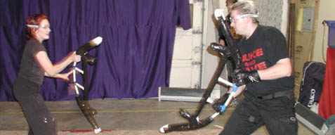 Tiffany and Vance prepare for competition during weekly sparring